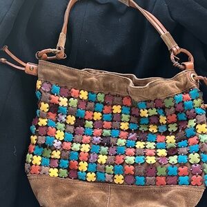 Lucky Brand Colorful Patchwork Women's Boho Bag